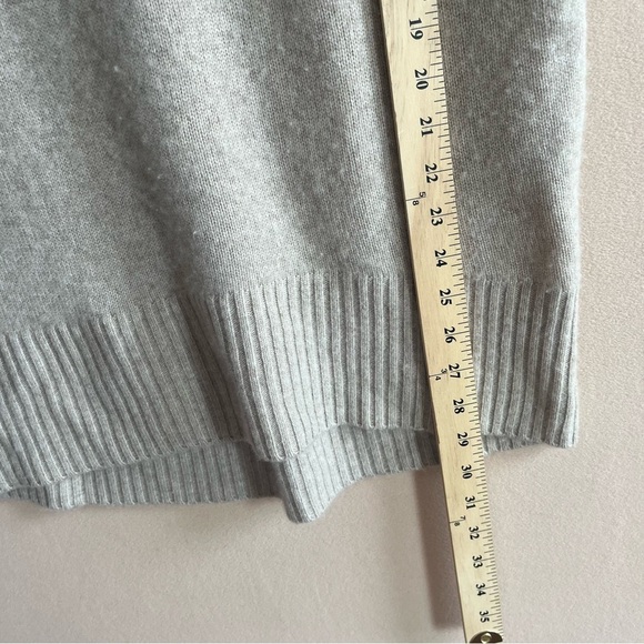 Nordstrom Signature 100% Cashmere Pullover Cowl Neck Oversized Beige Size S - Picture 14 of 14